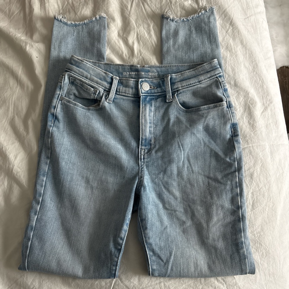old navy 360 stretch jeans high rise rockstar jegging Women's